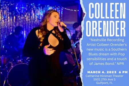 Colleen Orender Brings Southern Blues to the Catherine Hickman Theater March 4
