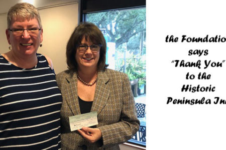 Historic Peninsula Inn Makes a Donation to the Foundation