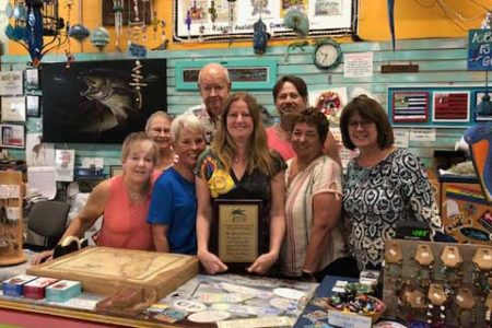 Foundation Awards Appreciation Plaque to Beach Bazaar for their Continued Support