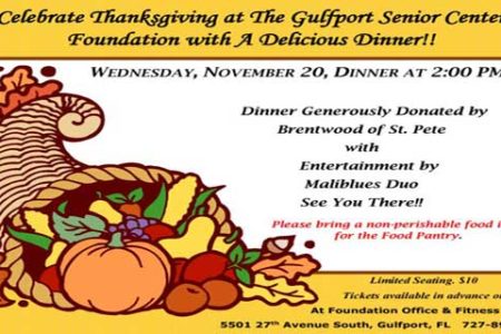 Join Us for Thanksgiving Dinner @ the Senior Center