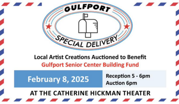 Gulfport Special Delivery Event Graphic Feb 8th at the Catherine Hickman Theater